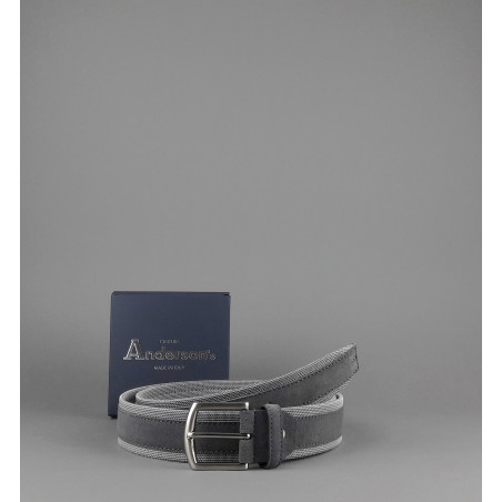 Anderson's _ _ Cintura Uomo Tela Camoscio Grigio Prezzo 110,00