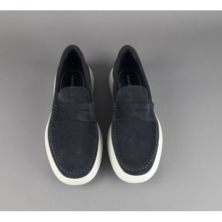 Frau Mocassino Uomo Camoscio Blu Scuro Prezzo 135,00