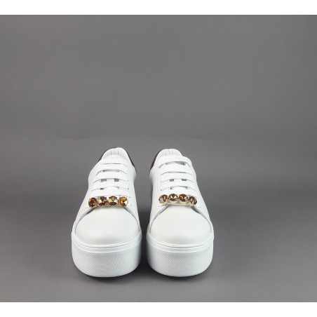 Frau Sneakers Platform Donna Pelle Bianco Prezzo 159,00
