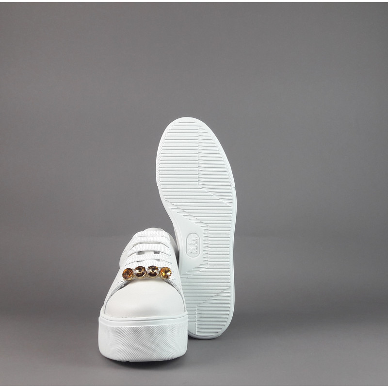 Frau Sneakers Platform Donna Pelle Bianco Prezzo 159,00