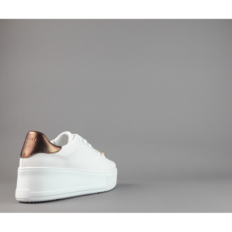 Frau Sneakers Platform Donna Pelle Bianco Prezzo 159,00