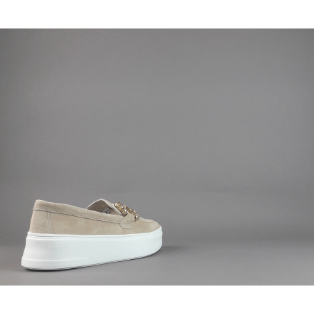 Frau _ _ Mocassino Donna Camoscio Beige Opaco Prezzo 145,00