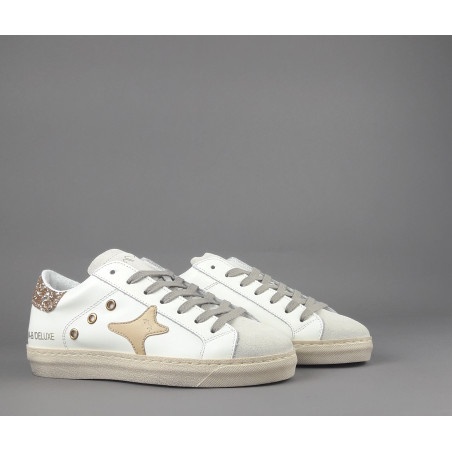Ama Brand Sneakers Donna Snk Pelle Bianco Prezzo 198,00
