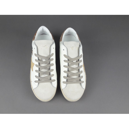 Ama Brand Sneakers Donna Snk Pelle Bianco Prezzo 198,00