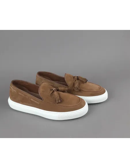 Fratelli Rossetti _ _ Mocassino Uomo Brera Camoscio Marrone Chiaro Prezzo 360,00