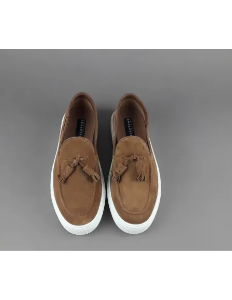 Fratelli Rossetti _ _ Mocassino Uomo Brera Camoscio Marrone Chiaro Prezzo 360,00