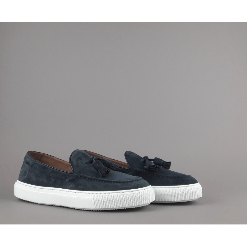 Fratelli Rossetti _ _ Mocassino Uomo Brera Camoscio Blu Scuro Prezzo 360,00