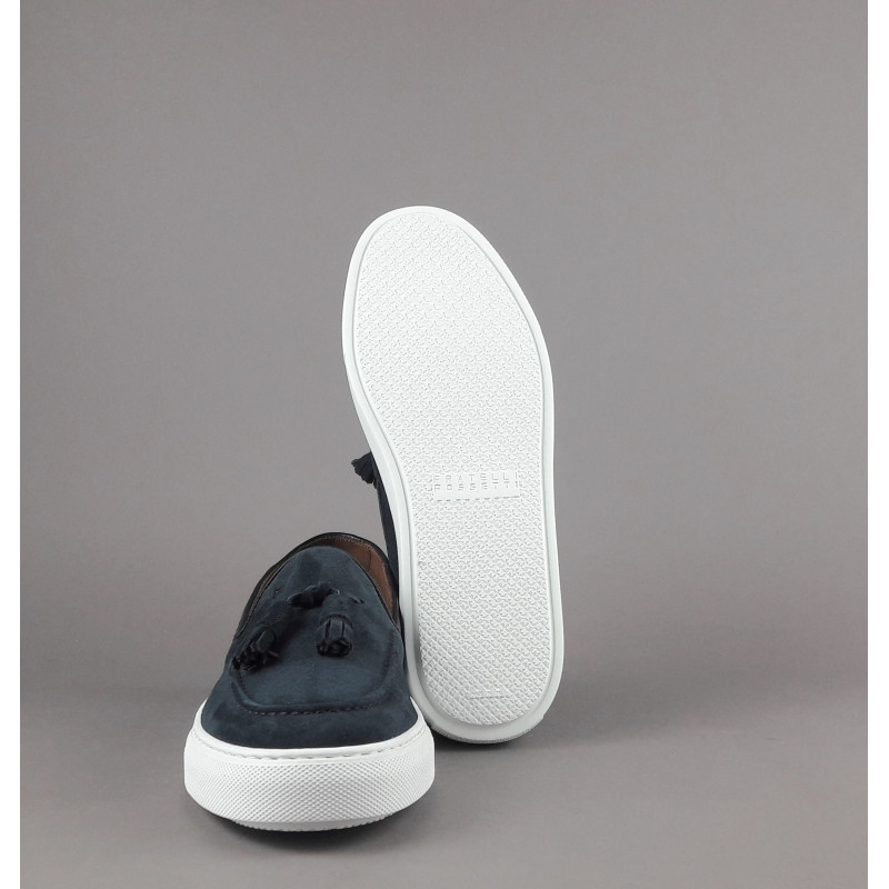 Fratelli Rossetti _ _ Mocassino Uomo Brera Camoscio Blu Scuro Prezzo 360,00
