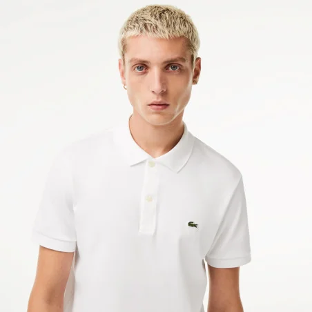 Lacoste _ _ Polo Uomo In Cotone Pima Bianco Prezzo 95,00