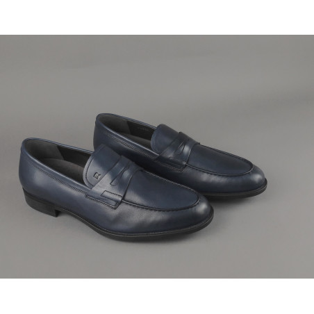 Fratelli Rossetti _ _ Mocassino Uomo Pelle Blu Scuro Prezzo 360,00