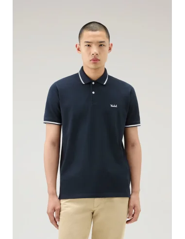 Woolrich _ _ Polo Uomo Monterey Cotone Stretch Prezzo 100,00