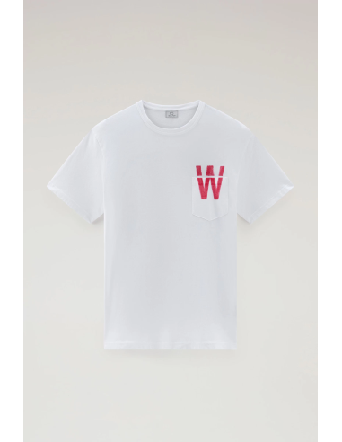 Woolrich _ _ T-Shirt Cotone Con Taschino Prezzo 85,00