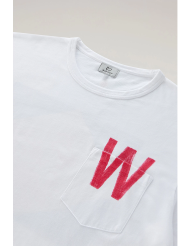 Woolrich _ _ T-Shirt Cotone Con Taschino Prezzo 85,00