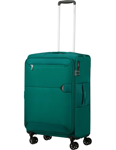 Samsonite _ _ Trolley Medium Urbify Nylon Verde Scuro Prezzo 199,00