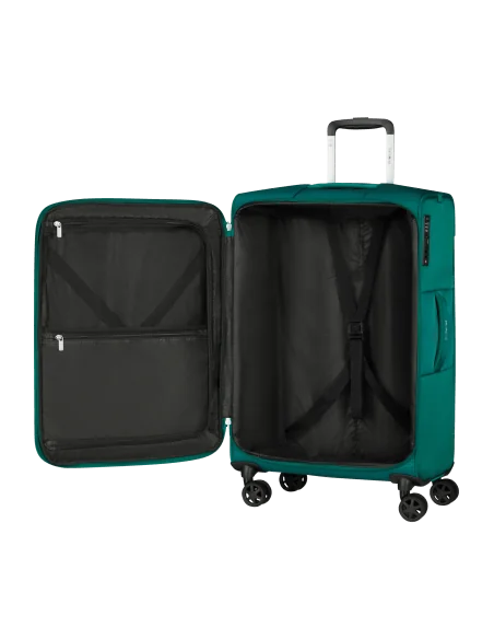 Samsonite _ _ Trolley Medium Urbify Nylon Verde Scuro Prezzo 199,00