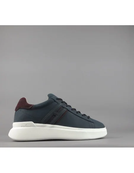 Hogan /// Sneakers H580 Uomo Nabuk Blu Scuro Prezzo 390,00