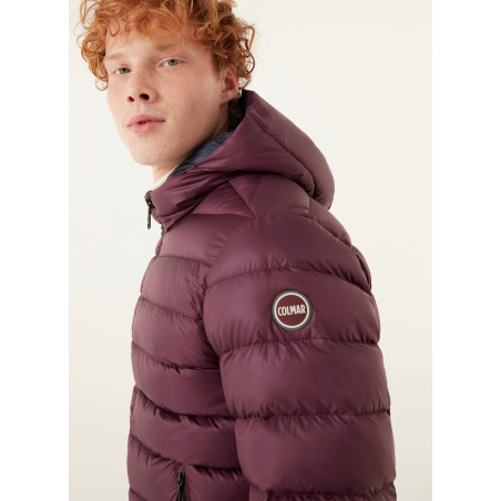 Colmar Piumino Uomo Tessuto Tecnico Bordeaux Cappucio Fisso Prezzo 370,00