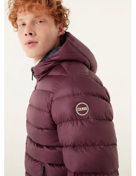 Colmar Piumino Uomo Tessuto Tecnico Bordeaux Cappucio Fisso Prezzo 370,00