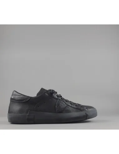 Philippe Model /// Sneakers Uomo Paris x Pelle Nero Prezzo 320,00