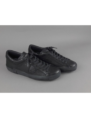 Philippe Model /// Sneakers Uomo Paris x Pelle Nero Prezzo 320,00
