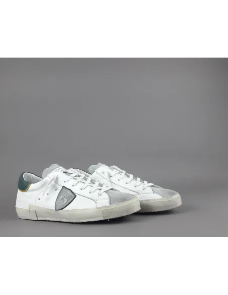 Philippe Model /// Sneakers Uomo Paris x Pelle Bianco Prezzo 320,00