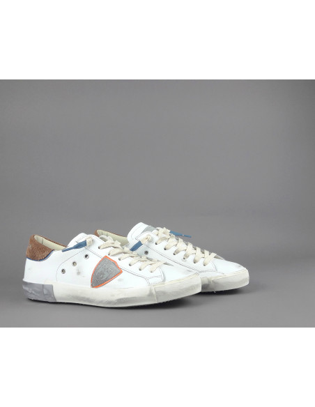 Philippe Model /// Sneakers Uomo Paris x Pelle Bianco Prezzo 340,00