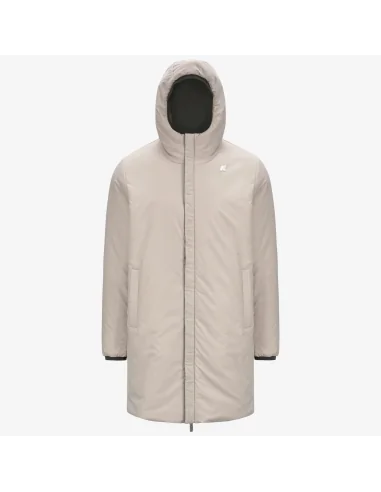 K-Way /// Giubbino Uomo Jacob Warm Reversibile Nylon Stretch Verde Militare Prezzo 310,00