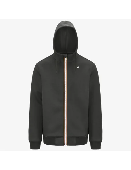 K-Way /// Felpa Giacca Uomo Rainer Scuba Stretch Verde Militare Prezzo 150,00