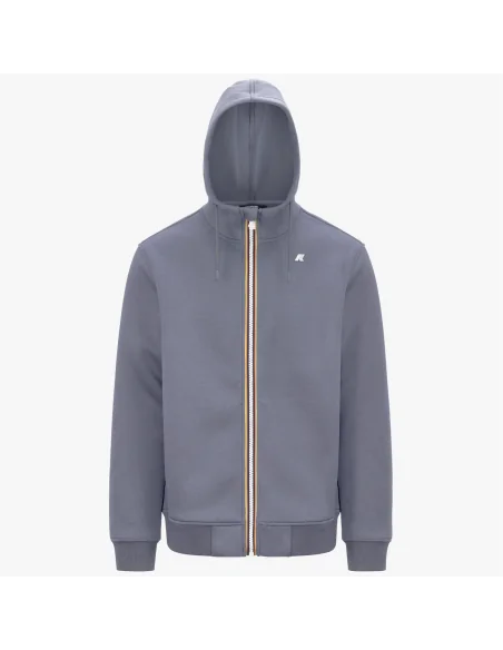 K-Way /// Felpa Giacca Uomo Rainer Scuba Stretch Avion Chiaro Prezzo 150,00