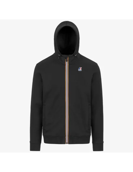 K-Way /// Felpa Giacca Unisex Arroux Misto Cotone Nero Prezzo 110,00