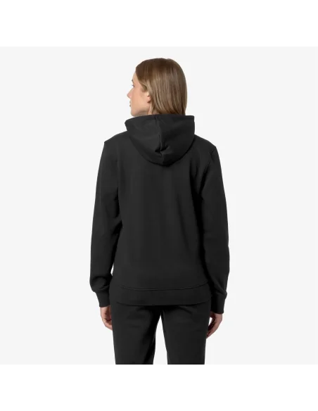 K-Way /// Felpa Giacca Unisex Arroux Misto Cotone Nero Prezzo 110,00