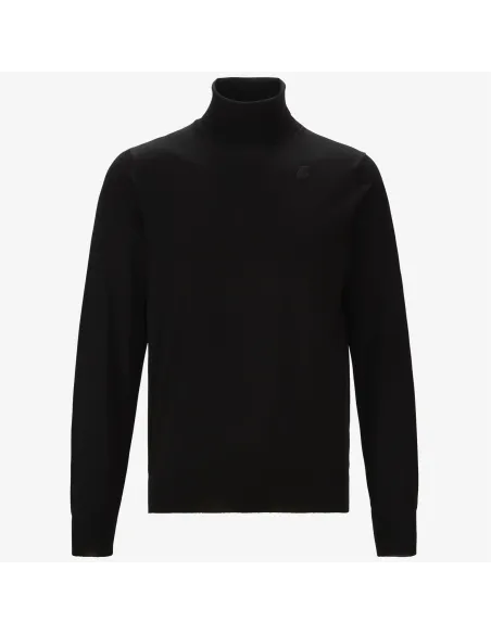 K-Way /// Maglia Collo Alto Uomo Henry Nero Prezzo 140,00