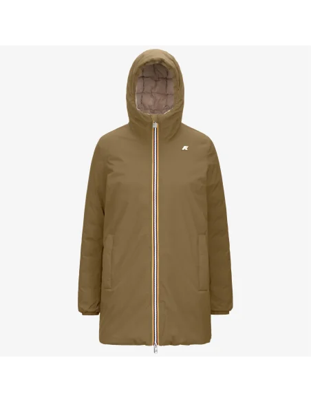 K-Way /// Giubbino Donna Sophie Stretch Double Talpa Scuro Prezzo 450,00