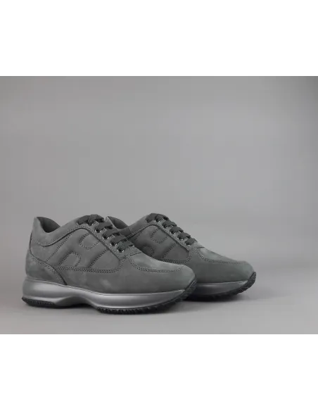Hogan /// Interactive Uomo Nabuk Grigio Scuro Prezzo 420,00