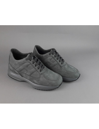 Hogan /// Interactive Uomo Nabuk Grigio Scuro Prezzo 420,00