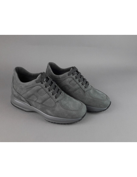 Hogan /// Interactive Uomo Nabuk Grigio Scuro Prezzo 420,00