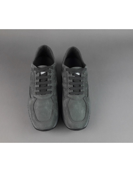 Hogan /// Interactive Uomo Nabuk Grigio Scuro Prezzo 420,00