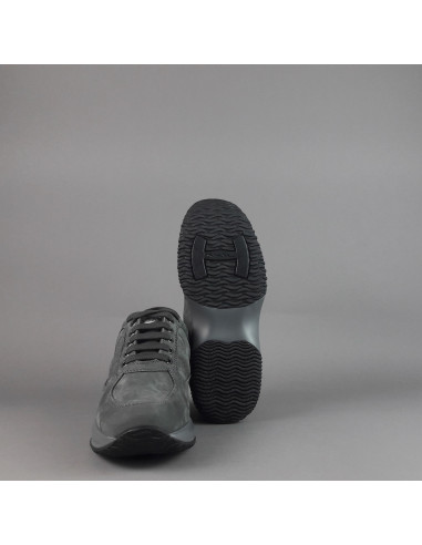 Hogan /// Interactive Uomo Nabuk Grigio Scuro Prezzo 420,00