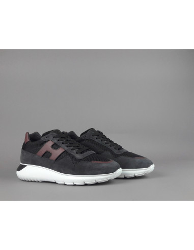 Hogan /// Interactive3 Uomo Camoscio Tela Antracite H Cucita Prezzo 360,00