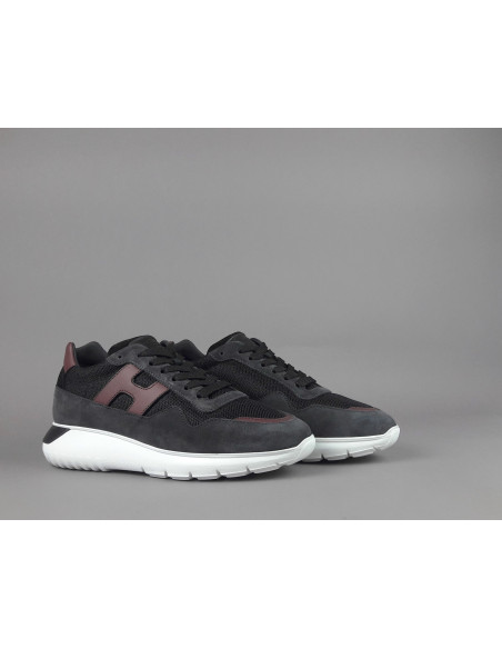 Hogan /// Interactive3 Uomo Camoscio Tela Antracite H Cucita Prezzo 360,00