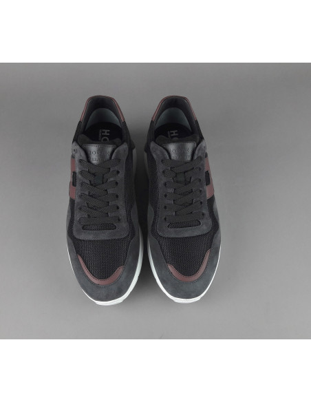 Hogan /// Interactive3 Uomo Camoscio Tela Antracite H Cucita Prezzo 360,00