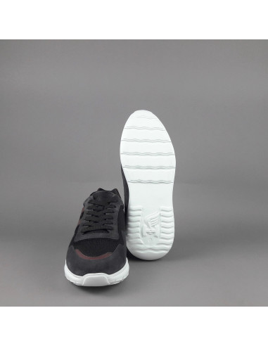 Hogan /// Interactive3 Uomo Camoscio Tela Antracite H Cucita Prezzo 360,00