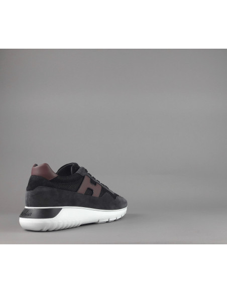 Hogan /// Interactive3 Uomo Camoscio Tela Antracite H Cucita Prezzo 360,00