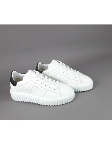 Hogan /// H-Stripes Uomo H645 Pelle Nappa Bianco Prezzo 420,00