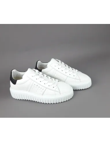 Hogan /// H-Stripes Uomo H645 Pelle Nappa Bianco Prezzo 420,00