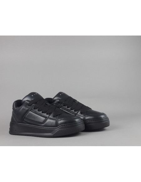 Hogan /// Sneakers Chamallow Uomo Pelle Nappa Nero Prezzo 470,00