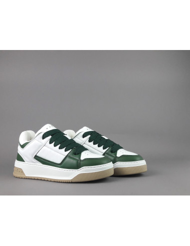 Hogan /// Sneakers Chamallow Uomo Pelle Nappa Bianco/Verde Prezzo 470,00