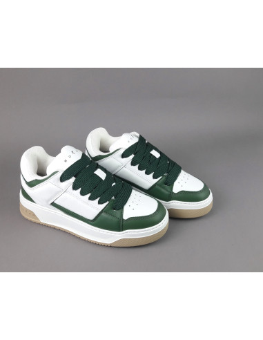 Hogan /// Sneakers Chamallow Uomo Pelle Nappa Bianco/Verde Prezzo 470,00