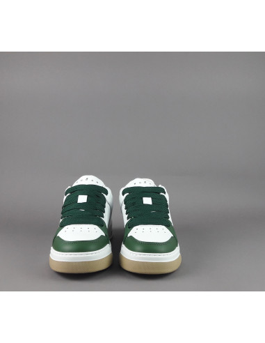 Hogan /// Sneakers Chamallow Uomo Pelle Nappa Bianco/Verde Prezzo 470,00