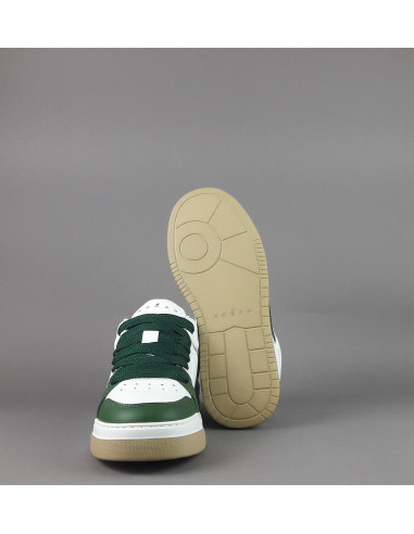 Hogan /// Sneakers Chamallow Uomo Pelle Nappa Bianco/Verde Prezzo 470,00
